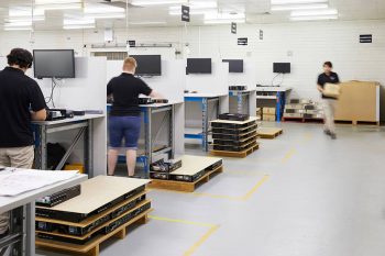 Redback perth amplifier production floor