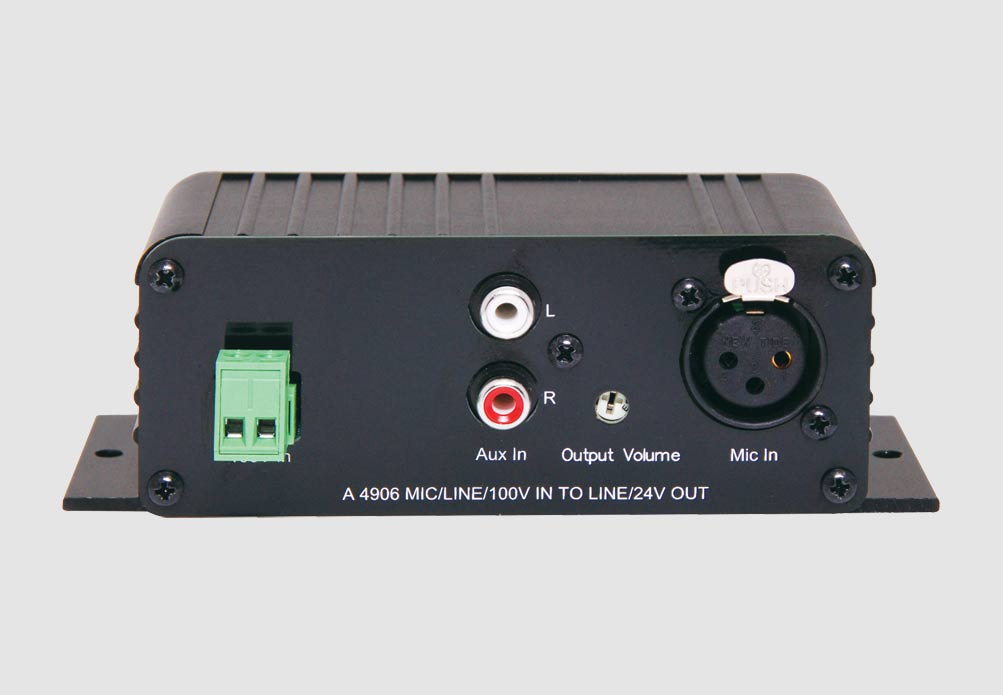 Mic/Line/100V Input to Line Level Converter - Redback Audio